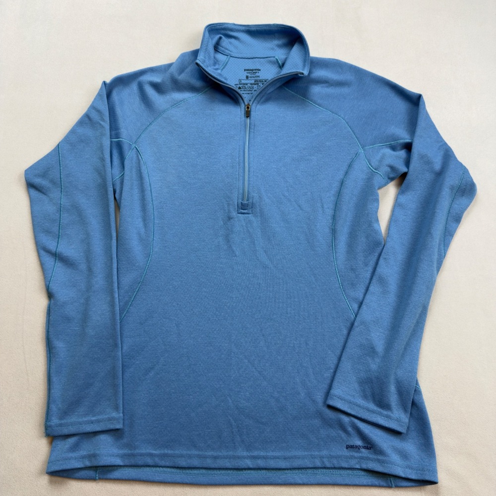 Patagonia Capilene 3 Midweight 1/4 Zip Pullover Blue Women's Size Small‎